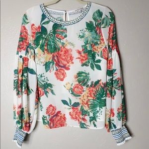 Jealous Tomato Floral Top